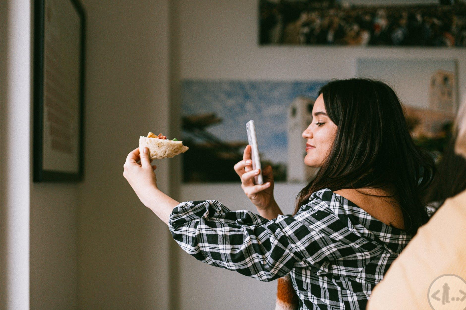 food pizza woman beautiful